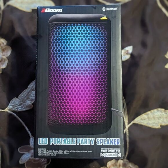 LED PORTABLE PARTY MUSIC SPEAKER - Picture 1 of 2